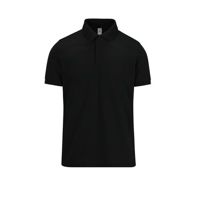 Polo manga corta hombre algodón preencogido Black L