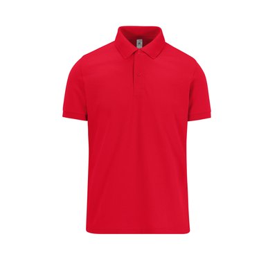 Polo manga corta hombre algodón preencogido Red XXL