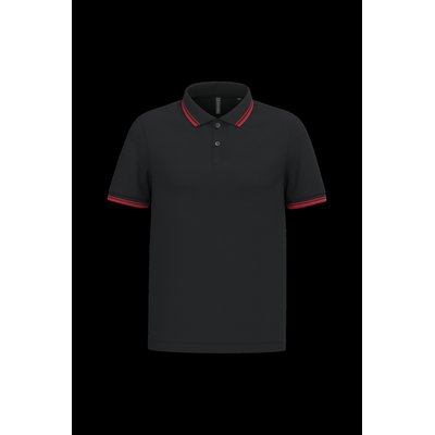 Polo manga corta hombre Black / Red L