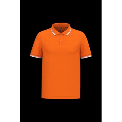Polo manga corta hombre Orange / White S