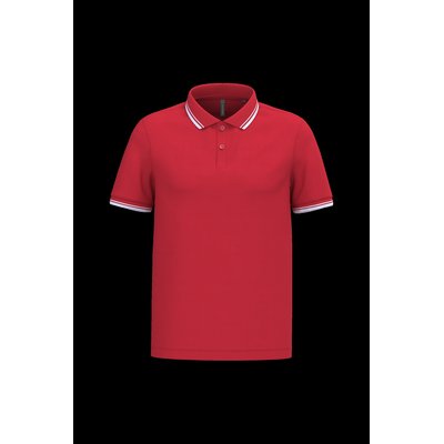 Polo manga corta hombre Red / White Xxl