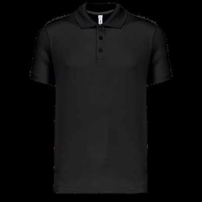 Polo de manga corta infantil Black 8/10 Ans