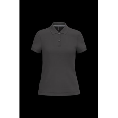 Polo manga corta mujer algodón Dark Grey S