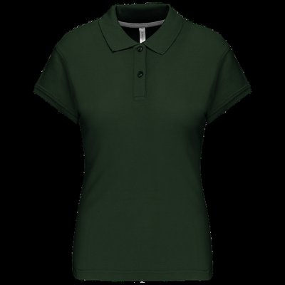 Polo manga corta mujer algodón Forest Green 3XL