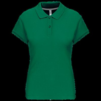 Polo manga corta mujer algodón Kelly Green 3XL