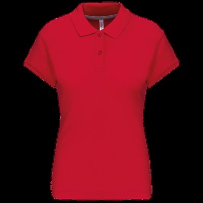 Polo manga corta mujer algodón Red S