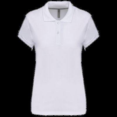 Polo manga corta mujer algodón White S