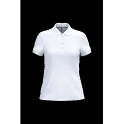 Polo manga corta mujer algodón White Xl