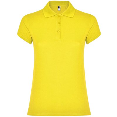 Polo Manga Corta Mujer Colores Amarillo L