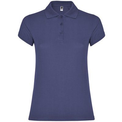 Polo Manga Corta Mujer Colores AZUL DENIM M