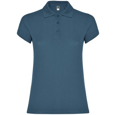 Polo Manga Corta Mujer Colores Azul Tormenta Xl