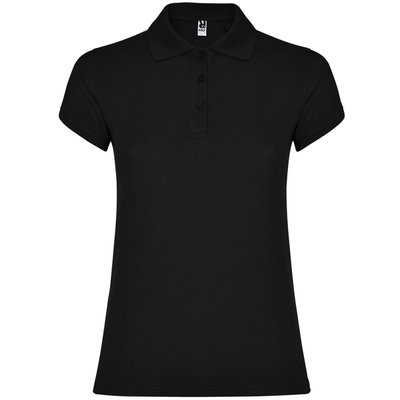 Polo Manga Corta Mujer Colores Negro M
