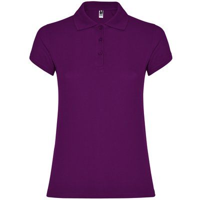 Polo Manga Corta Mujer Colores Púrpura M