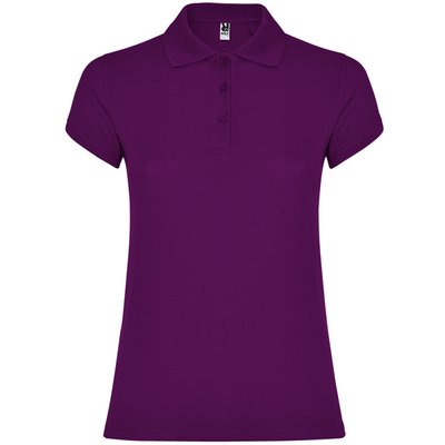 Polo Manga Corta Mujer Colores Púrpura Xl