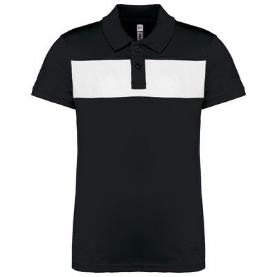 Polo de manga corta para niños Negro 6/8 ans