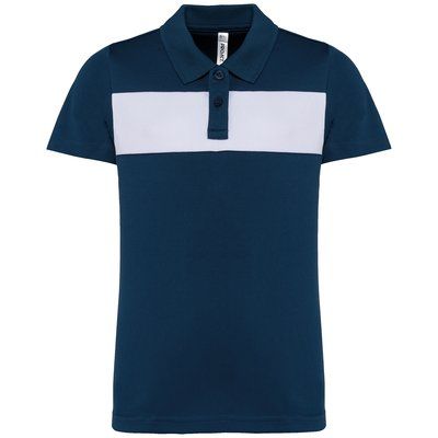 Polo de manga corta para niños Sporty Navy / White 4/6 ans