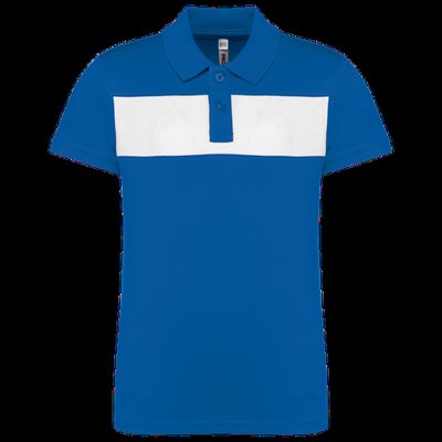 Polo de manga corta para niños Sporty Royal Blue / White 10/12 Ans