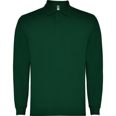 Polo Manga Larga con Cuello y Puños Acanalados VERDE BOTELLA XL