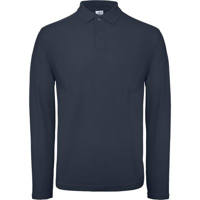 Polo manga larga hombre algodón Navy Xs