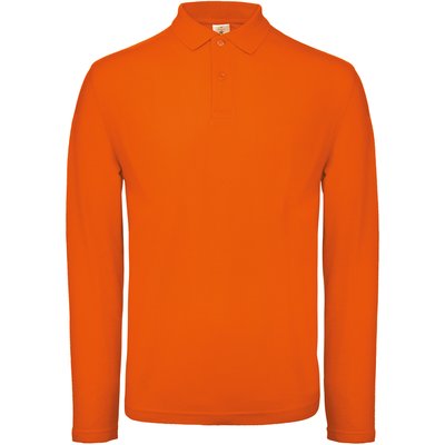Polo manga larga hombre algodón Orange M