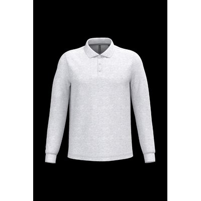 Polo manga larga hombre algodón piqué Ash Heather M