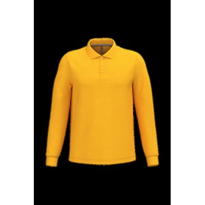Polo manga larga hombre algodón piqué Yellow L