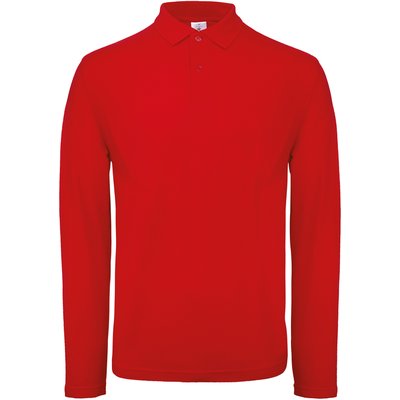 Polo manga larga hombre algodón Red Xxl