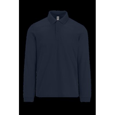 Polo manga larga hombre básico Navy S