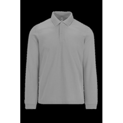 Polo manga larga hombre básico Sport Grey S