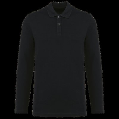 Polo manga larga hombre Black L