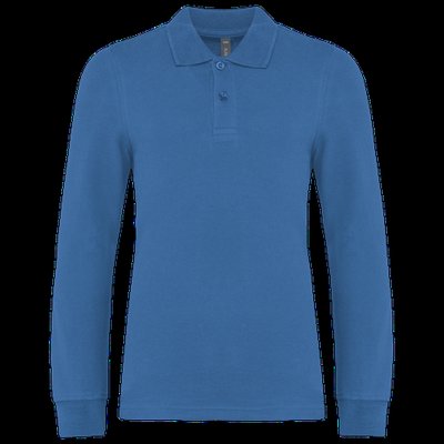 Polo manga larga infantil algodón Light Royal Blue 12/14 ans