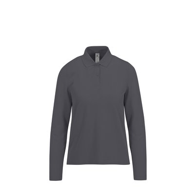 Polo manga larga mujer algodón DARK GREY XS