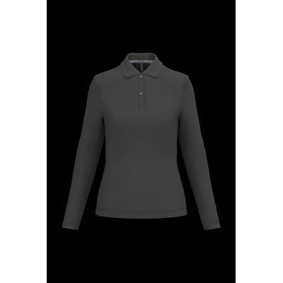 Polo manga larga mujer algodón lavable Dark Grey Xxl