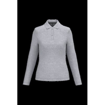Polo manga larga mujer algodón lavable Oxford Grey Xxl