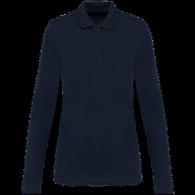 Polo manga larga mujer corte recto Deep Navy XXL