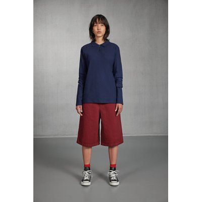 Polo manga larga mujer punto piqué