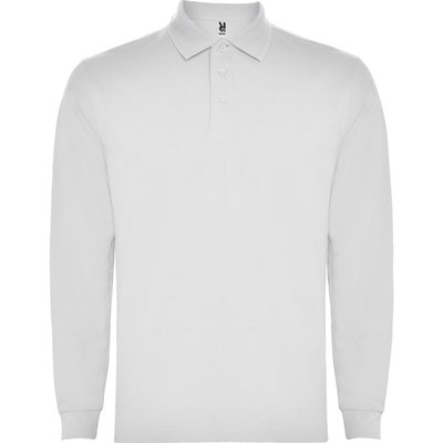 Polo Manga Larga para Niño Blanco 1/2