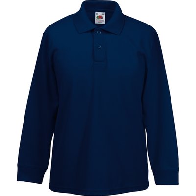 Polo manga larga niños Deep Navy 14/15 ans