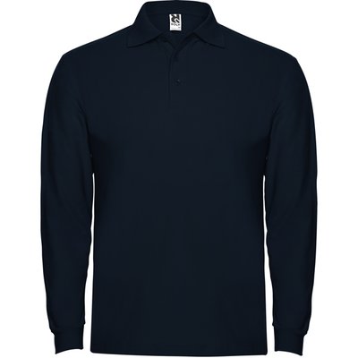 Polo Manga Larga con Puños Marino 3XL
