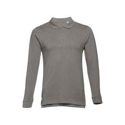 Polo de manga larga Unisex Gris 3XL