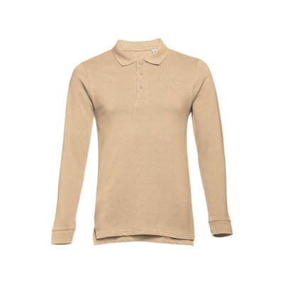 Polo de manga larga Unisex Marrón claro 3XL