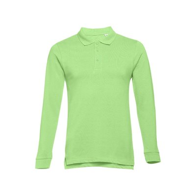 Polo de manga larga Unisex Verde Claro 3XL