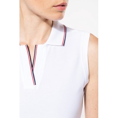 Polo sin mangas mujer algodón