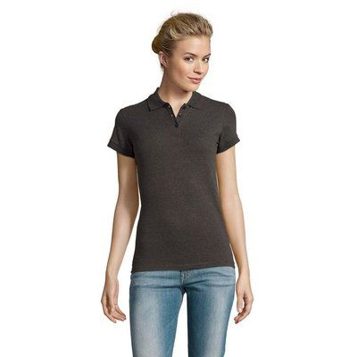 Polo Mujer Algodón 180g Antracita Mezcla L