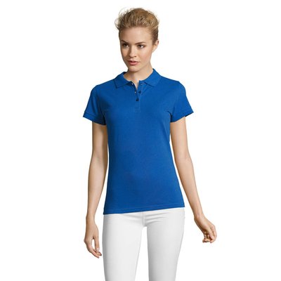 Polo Mujer Algodón 180g Azul Royal XXL