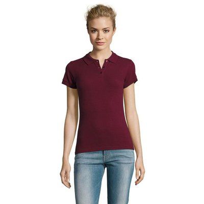 Polo Mujer Algodón 180g Burgundy Xl