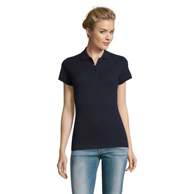 Polo Mujer Algodón 180g French Marino L
