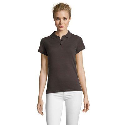 Polo Mujer Algodón 180g Gris Oscuro S