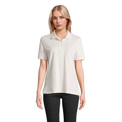 Polo mujer algodón corte cómodo Blanco Roto Xs