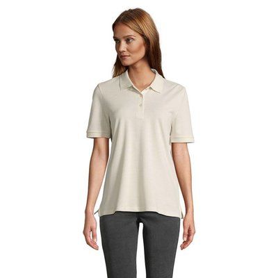 Polo mujer algodón corte cómodo Natural S